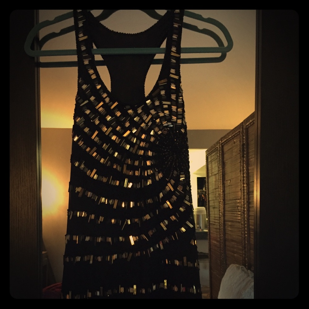 Dress with gold & silver